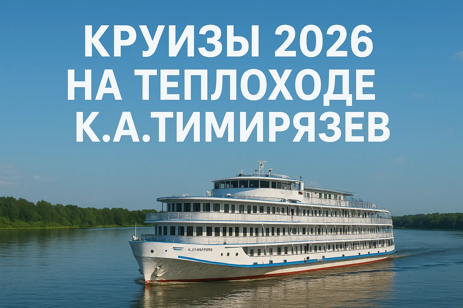Круизы 2026 на теплоходе «К.А.Тимирязев»