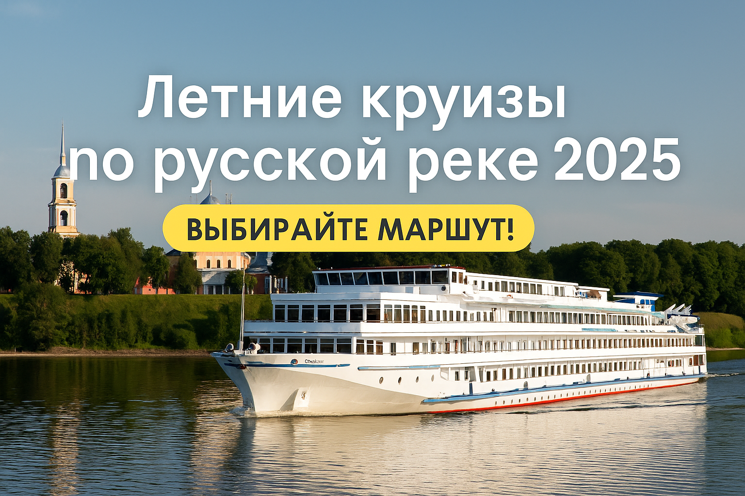 Летний круиз по Волге 2025 на теплоходе