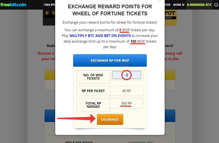 На Freebitcoin меняю поинты на Колесо Фортуны.