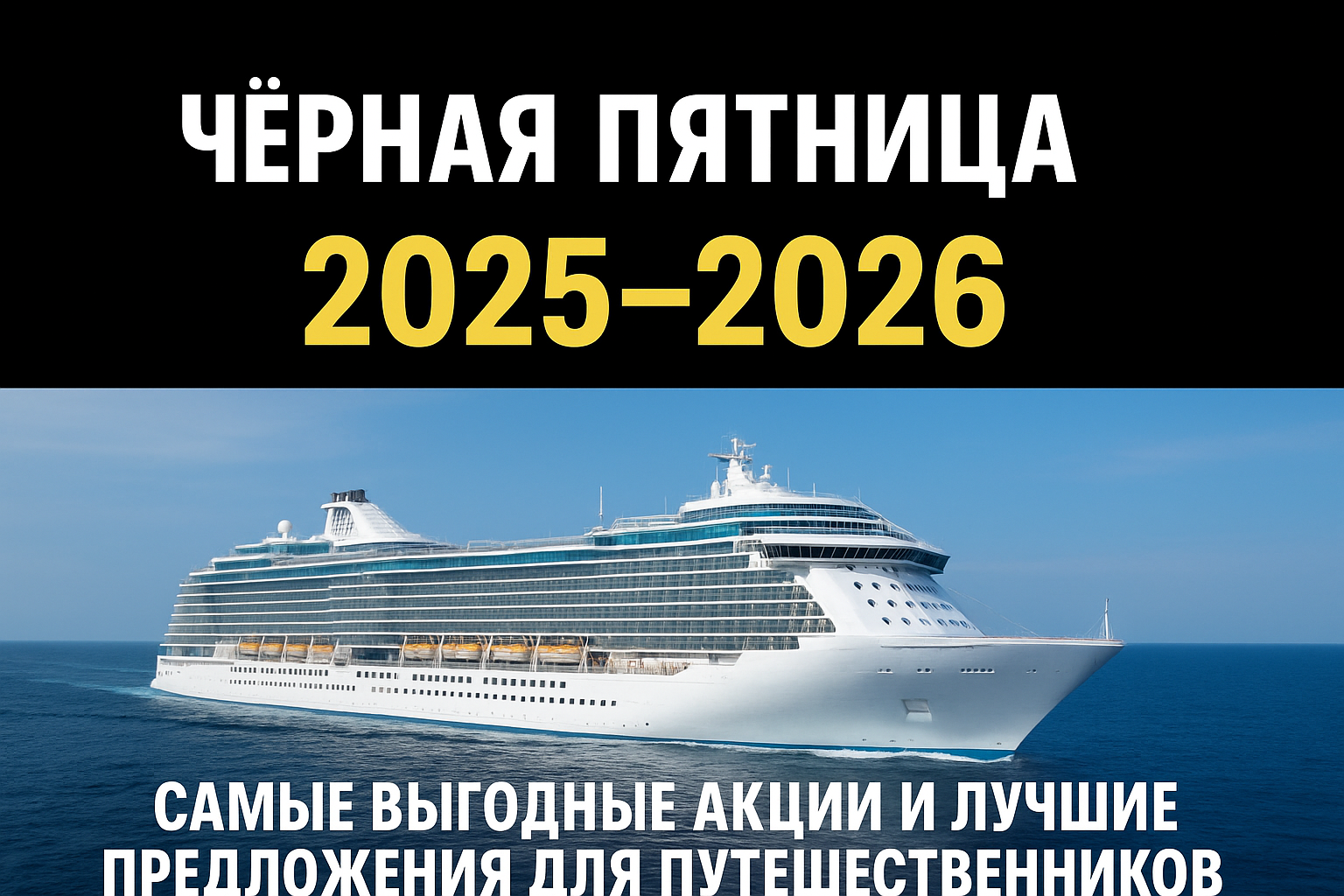 Круизная «Черная пятница» в самом разгаре