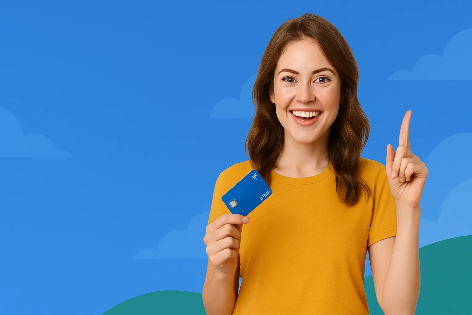 Молодая женщина стоит у моря на фоне яркого неба и пляжа, создавая атмосферу отдыха и путешествий.