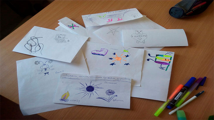 Рисунки детей из школы 81 Нижний Новгород.